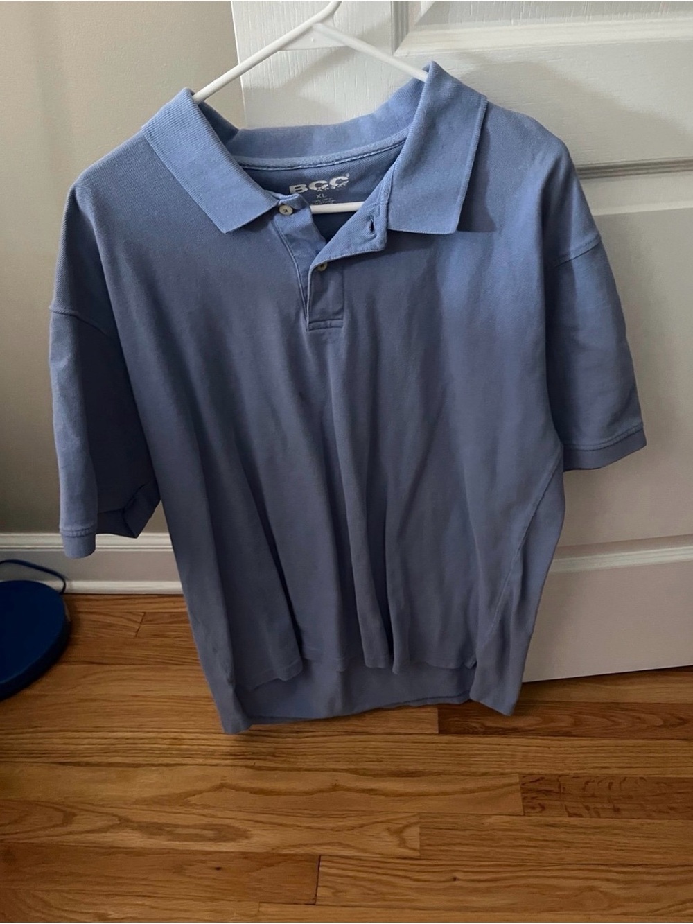 Men’s BCC Khaki Polo Blue Shirt Size XL